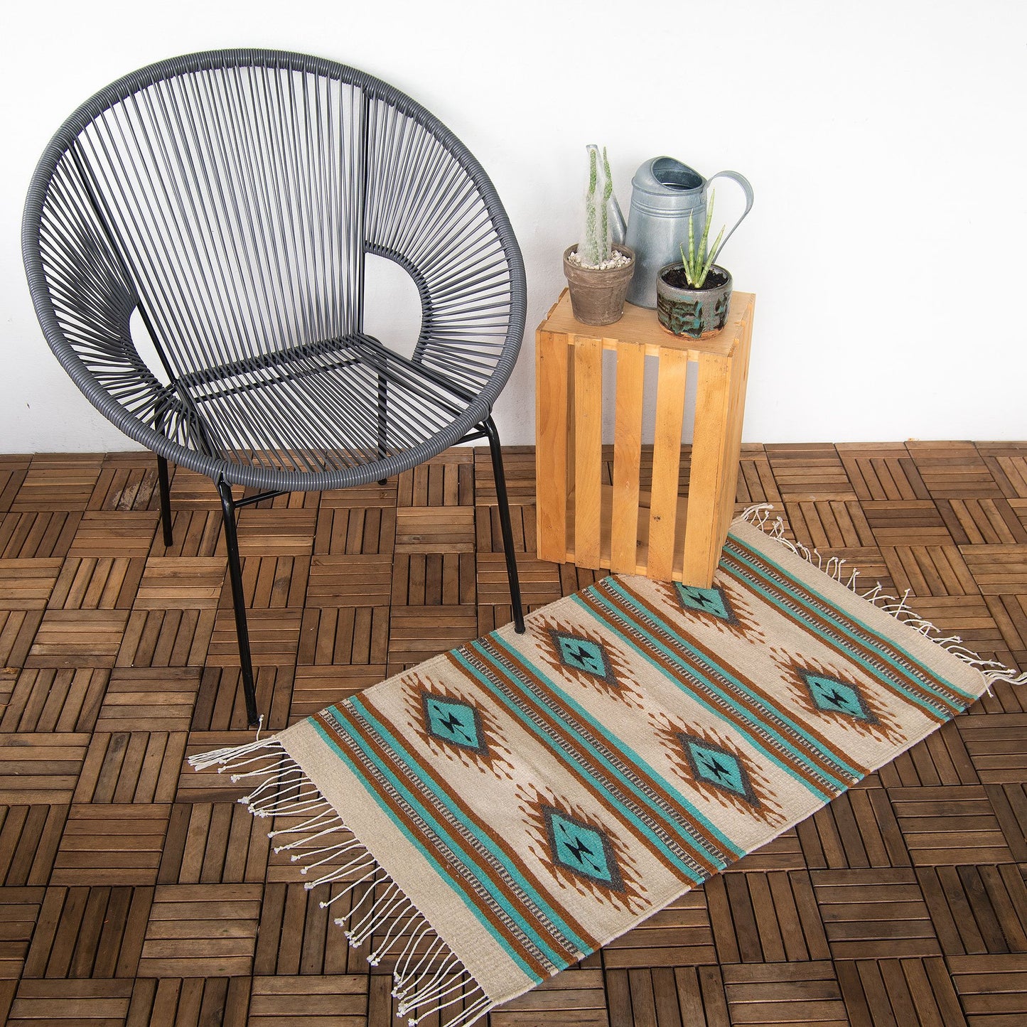 BizalĂș Eyes Native Wool Rug