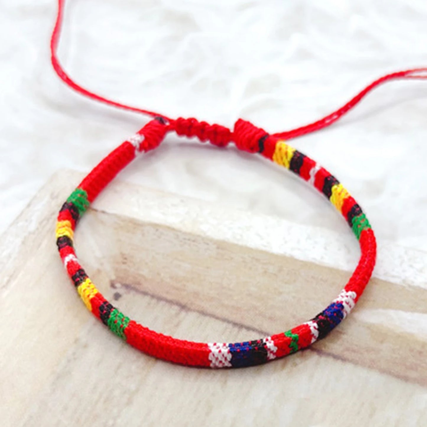 1Pc Retro Bohemian Cotton Linen Bracelet